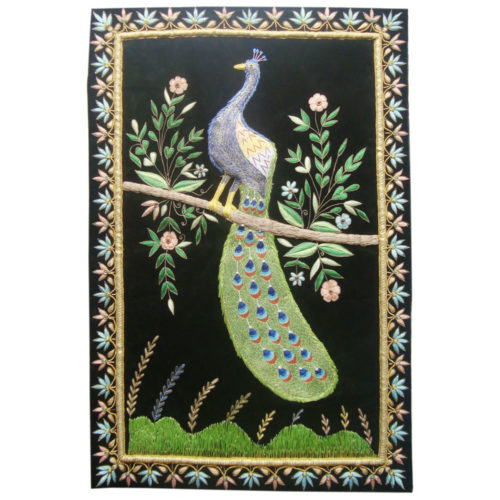 Wall Hanging Rug Jewel Carpet Peacock