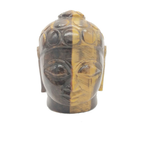 Tiger Eye Buddha Head