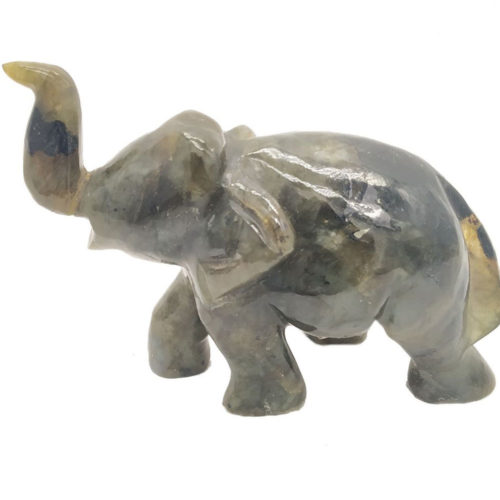Labradorite Stone Elephant