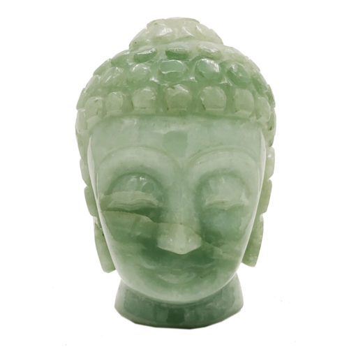 Aventurine Jade Stone Buddha Head