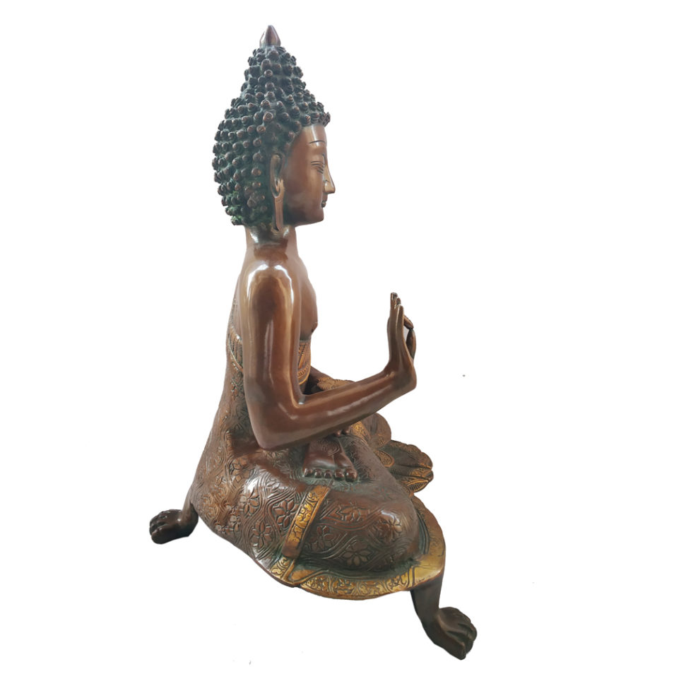 Brass Buddha Sitting Medicine Buddha Statue Home Decor