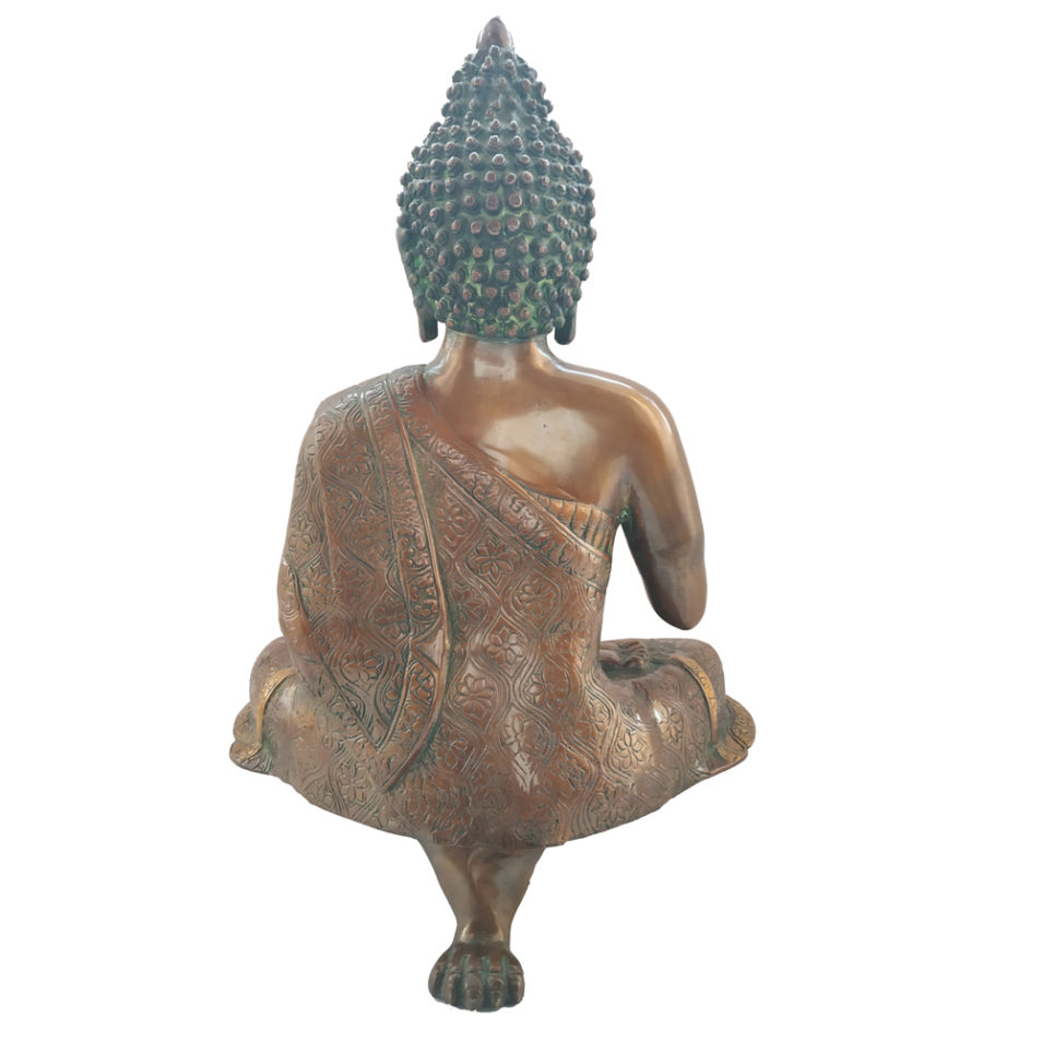 Brass Buddha Sitting Medicine Buddha Statue Home Decor