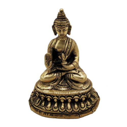 Brass Buddha Sitting Medicine Buddha Statue Home Decor