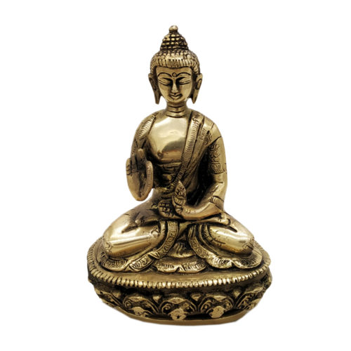 Brass Buddha Sitting Medicine Buddha Statue Home Decor