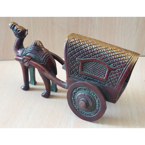 Brass handmade Camel cart for home decor show piece & gift