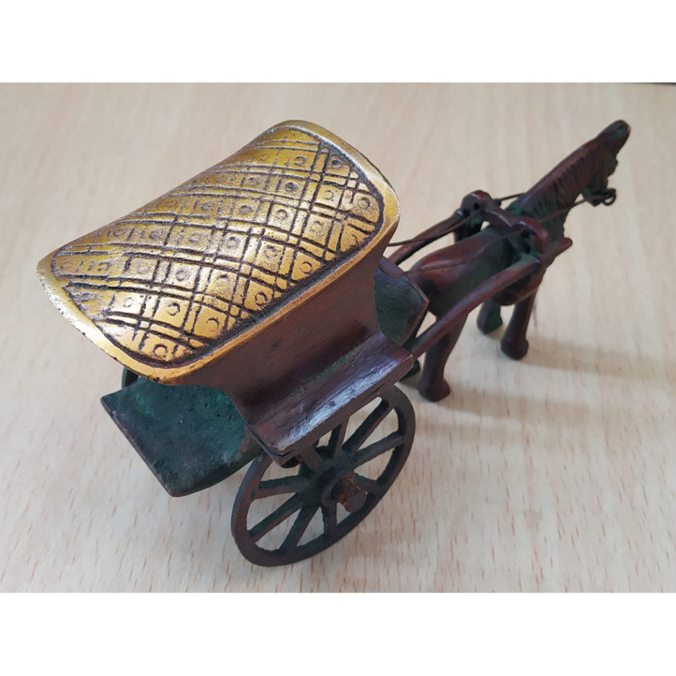 Brass handmade Horse cart for home decor show piece & gift