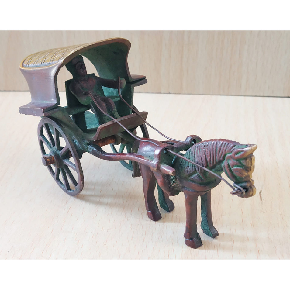 Brass handmade Horse cart for home decor show piece & gift