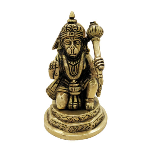 Brass Hanuman Statue Monkey God Religious status