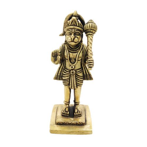 Brass Hanuman Statue Monkey God Religious status