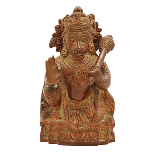 Brass Hanuman Statue Monkey God Religious status