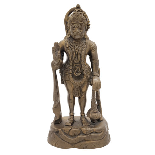 Brass Hanuman Statue Monkey God Religious status