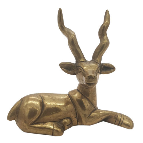 Brass Animal Dear Statue Home Decor Collectible