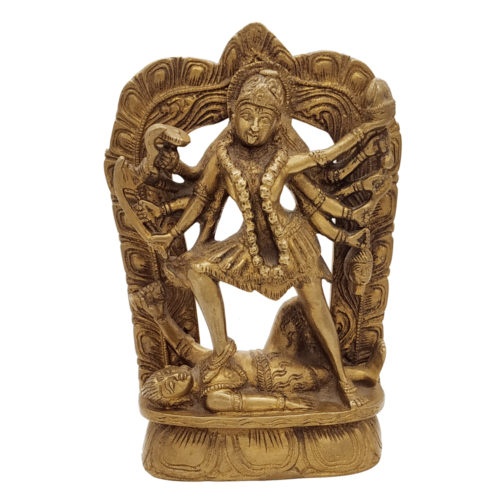 Brass Kaali Statue Hindu Goddess antique finished