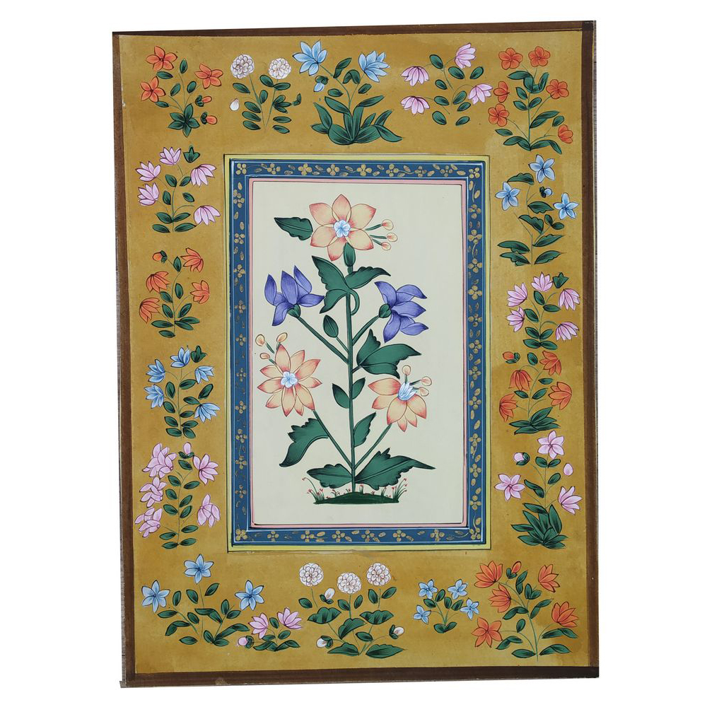 Painting Handmade Paper Flower Miniature Artwork Water color 9.5 X 13