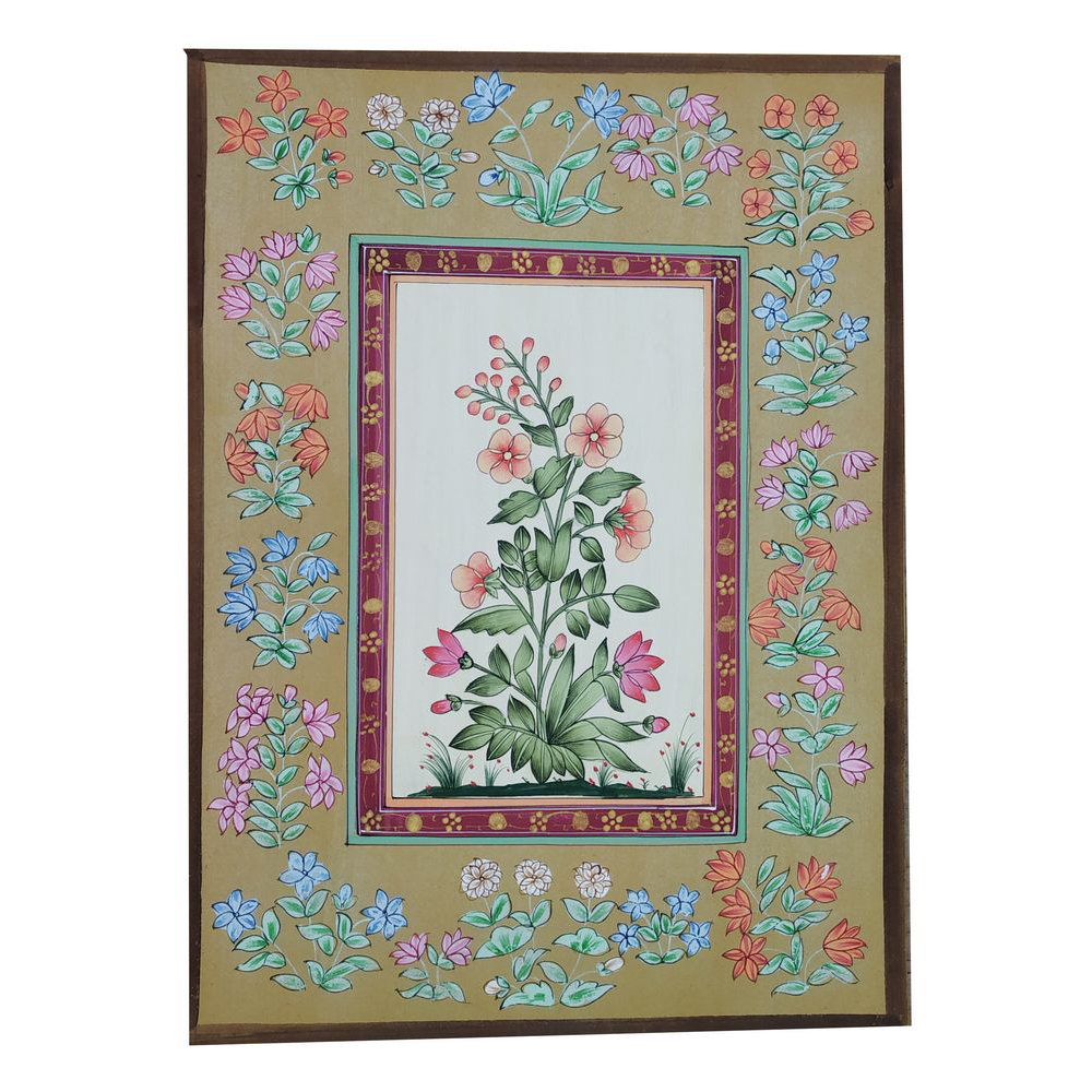 Painting Handmade Paper Flower Miniature Artwork Water color 9.5 X 13