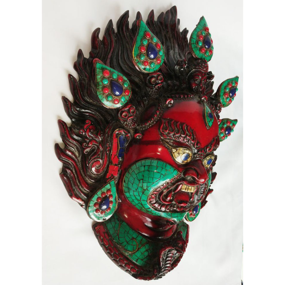 Buddha Mahakal Mask Wall hanging Art Sculpture Painting and Stone work