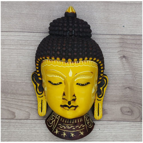 Buddha Mask Wall hanging Art Sculpture painting and carving  Statue