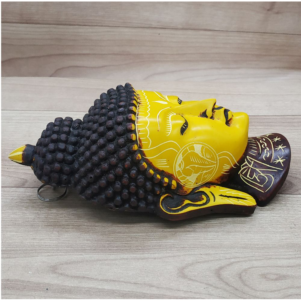 Buddha Mask Wall hanging Art Sculpture painting and carving  Statue