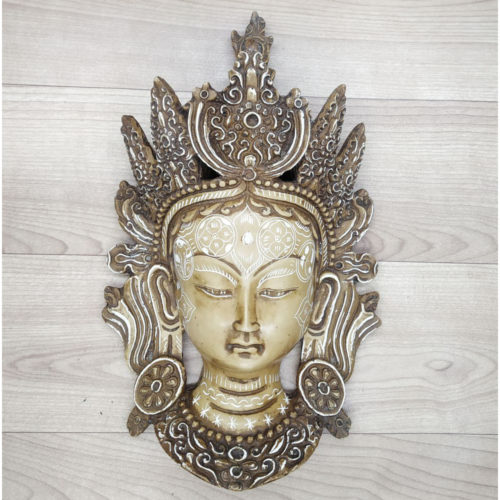 Buddha Mask Wall hanging Art Sculpture Painting and Carving Star mask